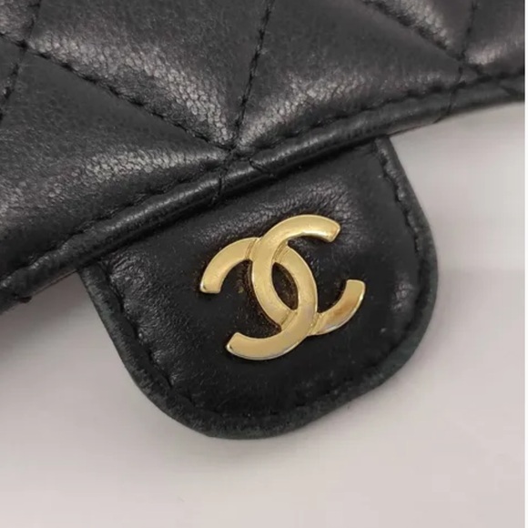 CHANEL Lambskin Matlasse Coin/Card Case Wallet - Picture 10 of 10